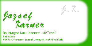 jozsef karner business card
